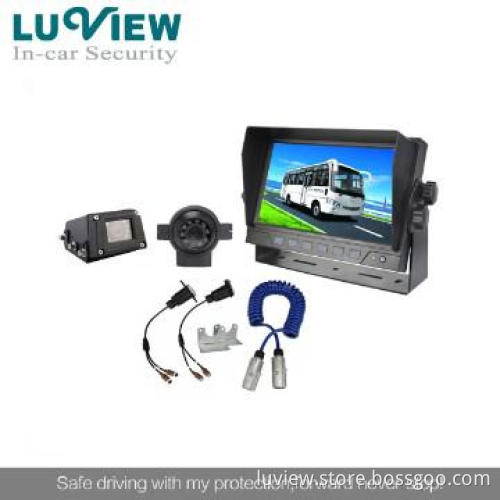 7 inch quad monitor rear view camera system for forklift